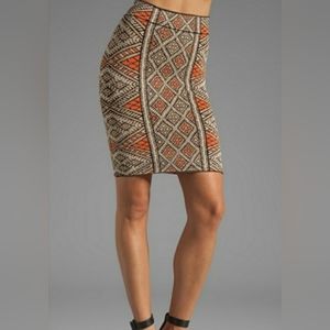 BCBG Skirt Tribal Aztec XS